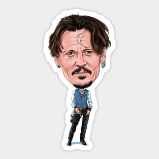 Johnny Caricature Sticker